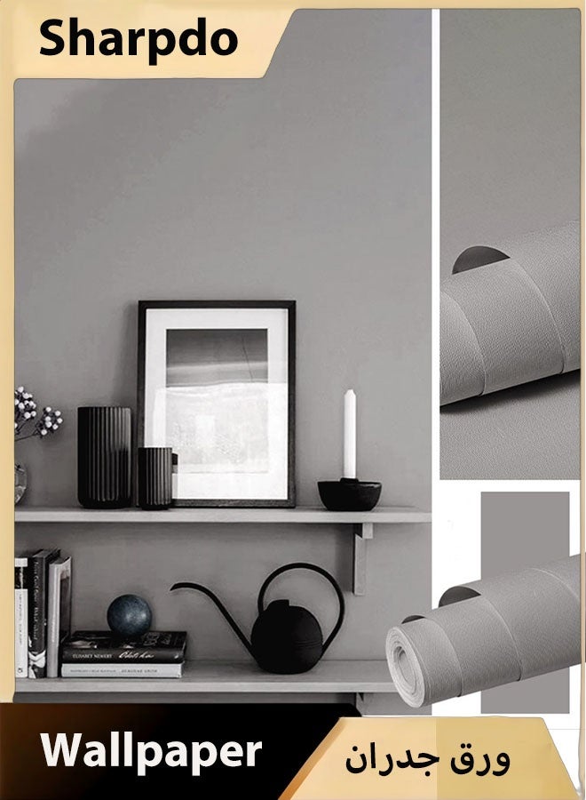 Sharpdo Grey Wallpaper Grey  and Stick Wallpaper Marble Counter Top Stick on Wallpaper Backsplash Self Adhesive Wallpaper (3m×60cm)