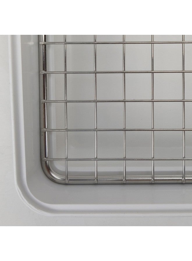 Oncpcare 22x18 Super Large Rabbit Litter Box with 2 Grates (Metal & Plastic), Bunny Litter Tray for Cage, Small Animal Potty Training for Adult Rabbit Flemish Giant Rabbits - Image 5