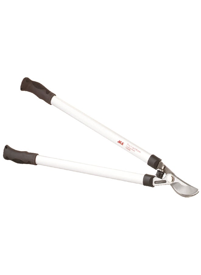 آيس 7094394 مقص تقليم قابل للإطالة بمقبض مبطن بتصميم مطروق أبيض وأسود 28 بوصة