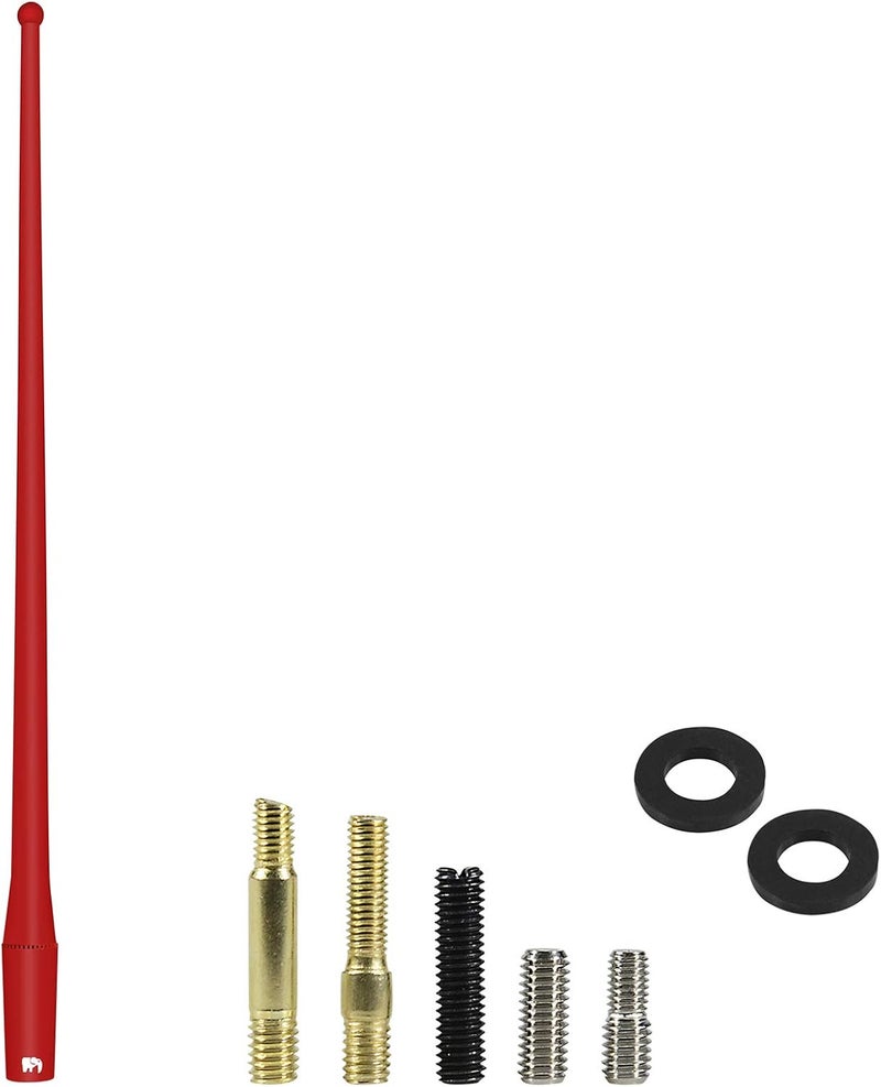 ONE250 13-Inch Flexible Rubber Antenna for Toyota Vehicles - Red - Image 5