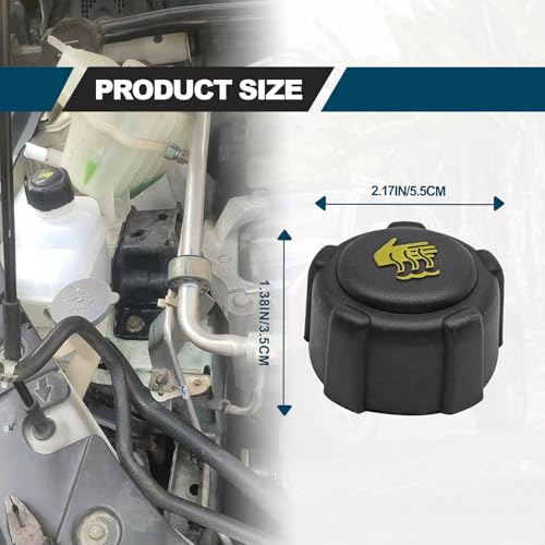 RBOKO Car Radiator Coolant Reservoir tank Cap Replacement Compatible with Nissan Dacia Fiat Mercedes-Benz Opel Rena Renault Vauxhall, Replace# 21430-AX30A 8200048024 - Image 2