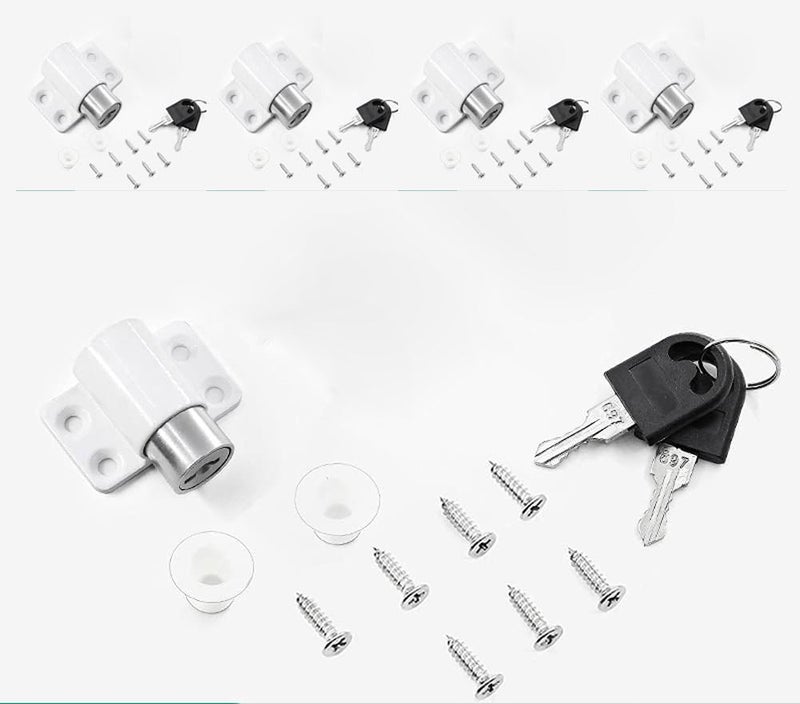 5 Sliding Door Safety Lock for Sliding Doors and Windows Protection .Child Safety Kalon Compatible with All Aluminium and Wood Sliding Windows - Image 1