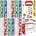 Melisheer Christmas Crackers 12 Pack No Snap Christmas Party Favors with Snowflake Design Xmas Poppers with Crown and Joke Perfect for Christmas Gifts Xmas Table Holiday Party Supplies - Image 2