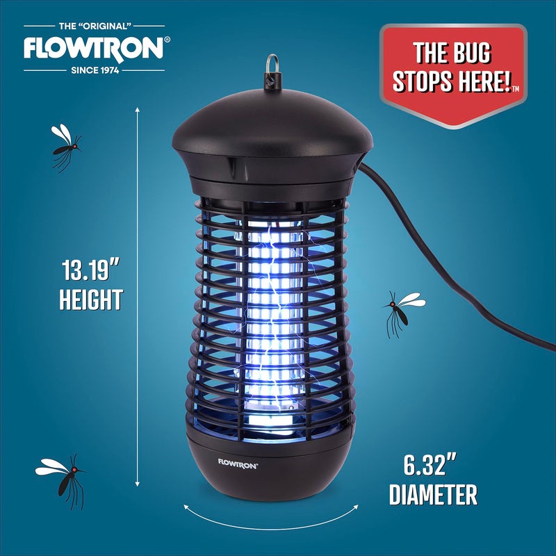 Flowtron Outdoor Bug Zapper | 4000 Volt Electric Insect Killer with 1/2 Acre Coverage | Non-Clogging Shock Grid | Kills Mosquitoes Flies & Flying Insects | Patio Deck Yard Camping | ETL Certified - Image 3