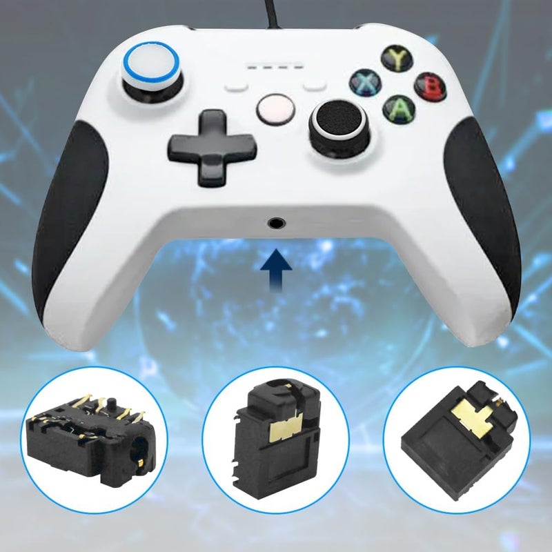 داكوان مجموعة إصلاح لوحة تحكم Xbox One مكونة من 27 قطعة من – واقيات لوحة التحكم اليمنى واليسرى، بدائل لعجلات التحكم، أزرار الإمساك، مفاتيح لولبية (T10/T8/T6)، منفذ سماعة الرأس، متوافقة مع لوحة تحكم Xbox ONE. - Image 5