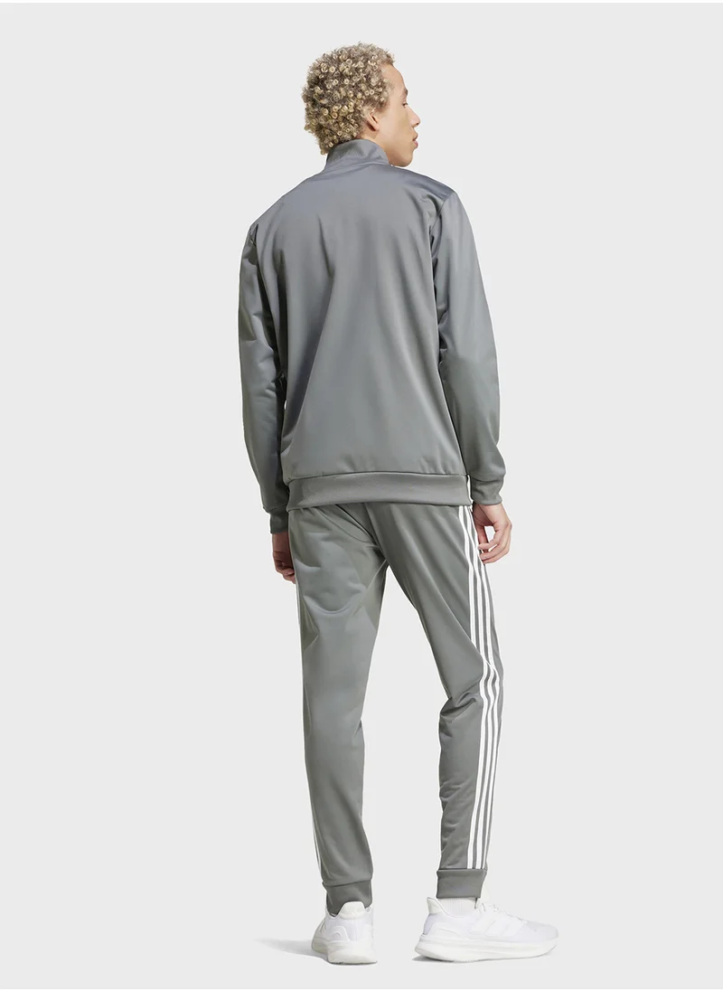 Adidas Basic 3 Stripe Tricot Tracksuit