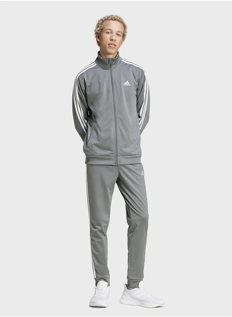 Adidas Basic 3 Stripe Tricot Tracksuit