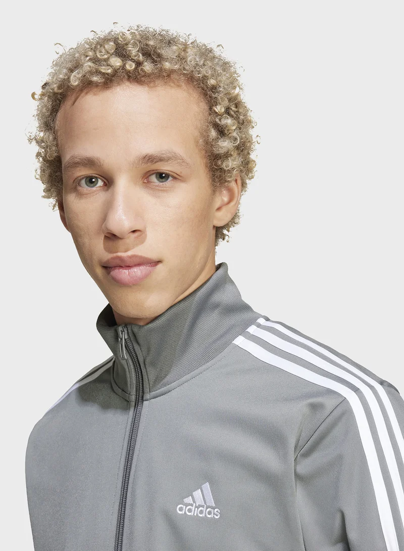 Adidas Basic 3 Stripe Tricot Tracksuit
