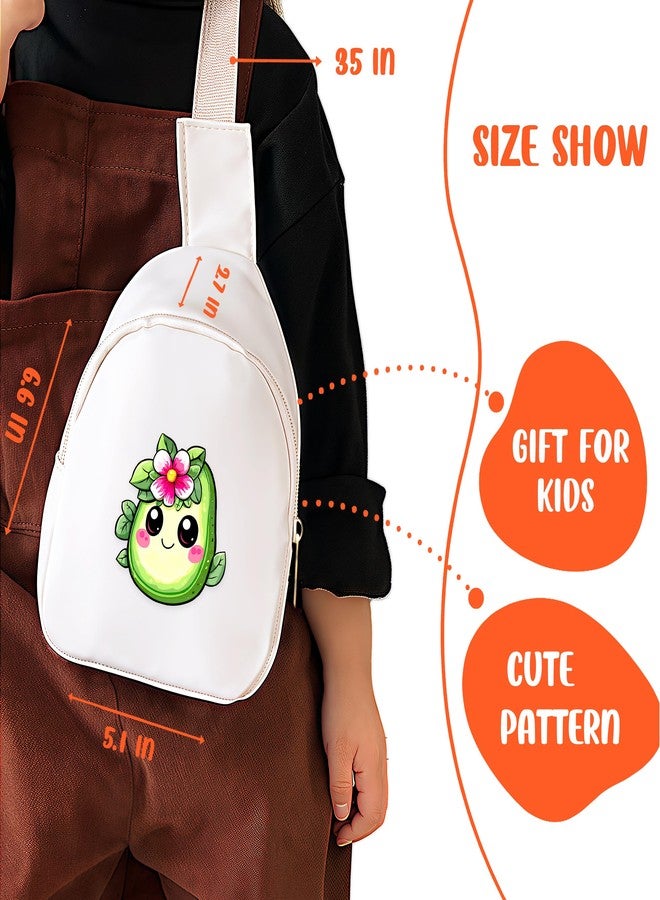 BJDAMAI Avocado Mini Sling Bag, Crossbody Bag, Toddler Purse For Girls, Gifts For Daughter, Sister, Niece, Avocado Lovers Themed Gifts Stuff Accessories Things Merchandise Items! - Image 2