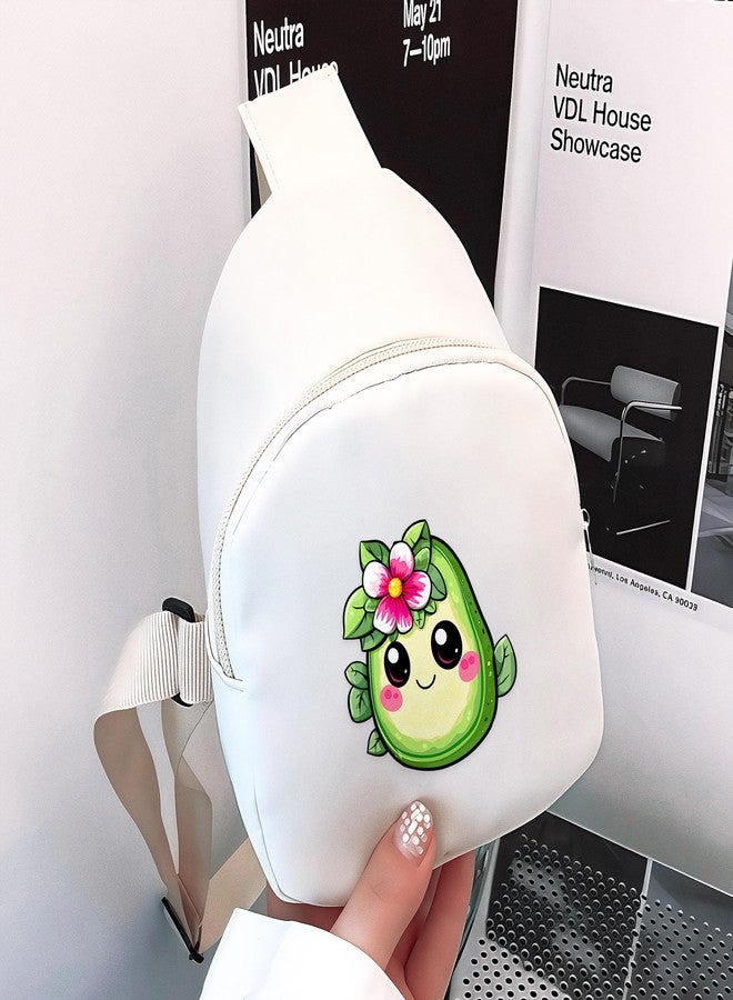 BJDAMAI Avocado Mini Sling Bag, Crossbody Bag, Toddler Purse For Girls, Gifts For Daughter, Sister, Niece, Avocado Lovers Themed Gifts Stuff Accessories Things Merchandise Items! - Image 3