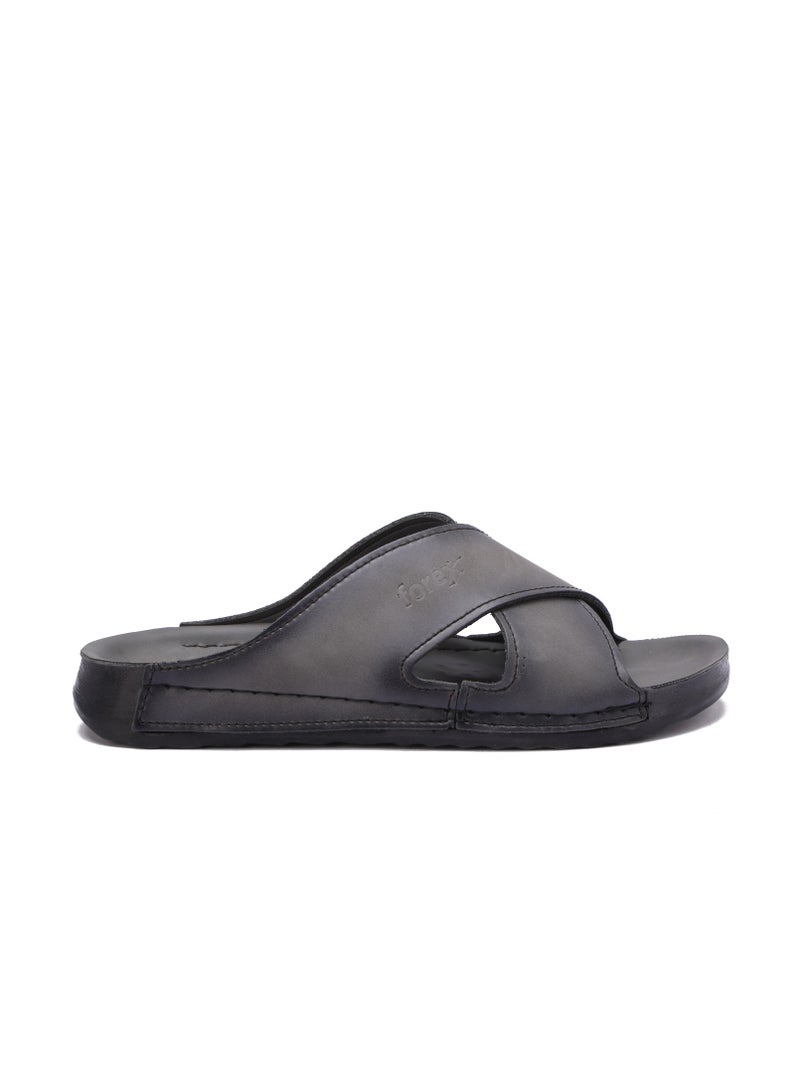 Men's Casual Genuine Leather Slippers - Comfortable Design with High Quality Material and Non-Slip Medical Sole - Image 3