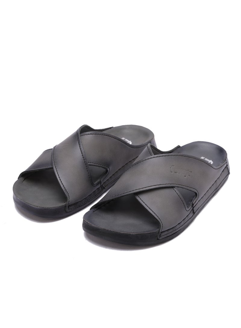Men's Casual Genuine Leather Slippers - Comfortable Design with High Quality Material and Non-Slip Medical Sole - Image 4