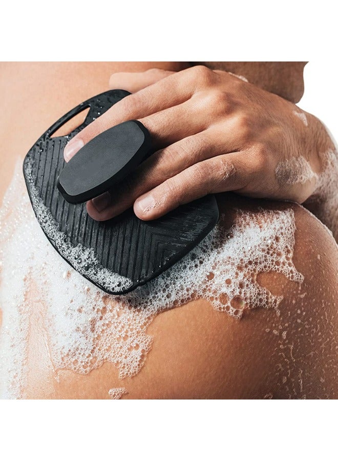 Silicone Body Scrubber Shower Bath Body Brush for Men Women,1 Pack,Black - Image 1
