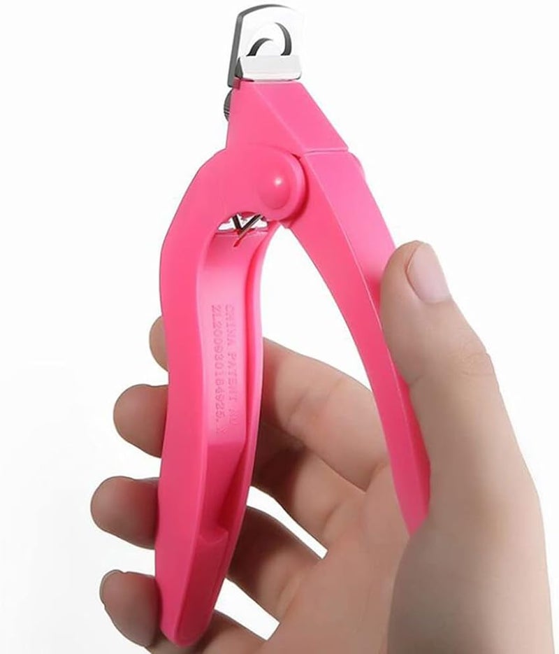 ويوبلز مقص أظافر، مقص أظافر صناعية على شكل حرف U، قص فرنسي احترافي، أدوات مانيكير فنية أكريليك لصالونات فن الأظافر المنزلية - Image 1