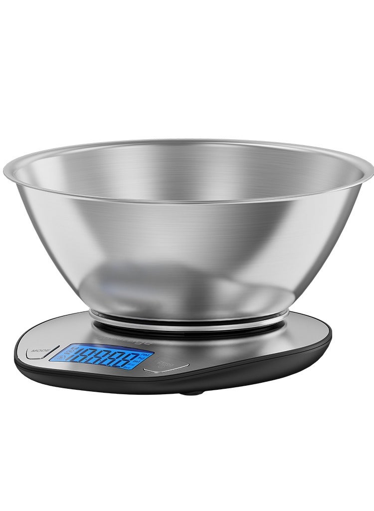 جولتيج جولتیج TrueMeasure ميزان مطبخ رقمي، وحدات قياس متعددة، وظيفة Tare، شاشة LCD، وعاء ستانلس ستيل، فضي - Image 2
