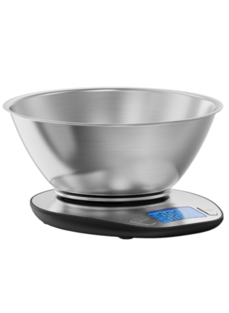 جولتيج جولتیج TrueMeasure ميزان مطبخ رقمي، وحدات قياس متعددة، وظيفة Tare، شاشة LCD، وعاء ستانلس ستيل، فضي - Image 5