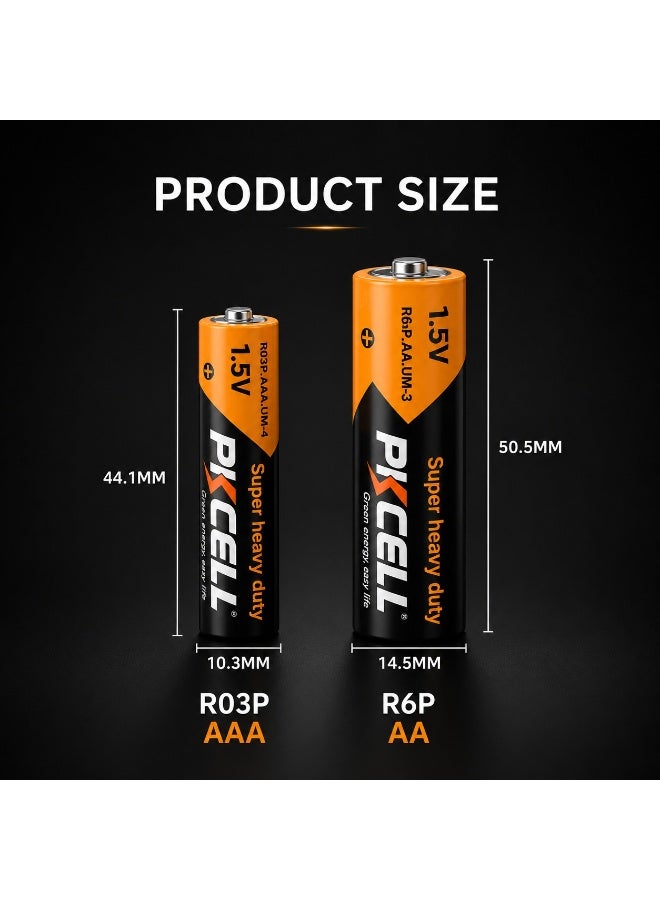 بي كي سيل AAA Super Heavy Duty Batteries 1.5V R03P Long Life Dry Cell Battery, Mercury & Cadmium Free, for Remote Controls, Clocks, Flashlights, Toys & Cameras, 4-Pack - Image 5