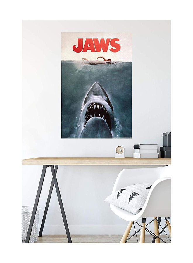 اب تو ديت  بوستر كبير عبارة عن قرش ابيض مستوحي من فيلم  مقاس 90 في 60 سم - Image 3