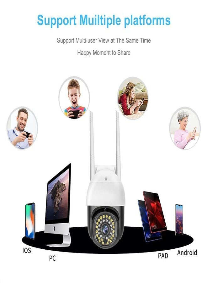 DDLC V380 Pro 4MP WiFi PTZ Security Camera for Home Outdoor | Full HD | 360° Rotation | Color Night Vision | Motion Detection | Two Way Audio | Wireless Home CCTV with Mobile App | Black Dome - Image 3