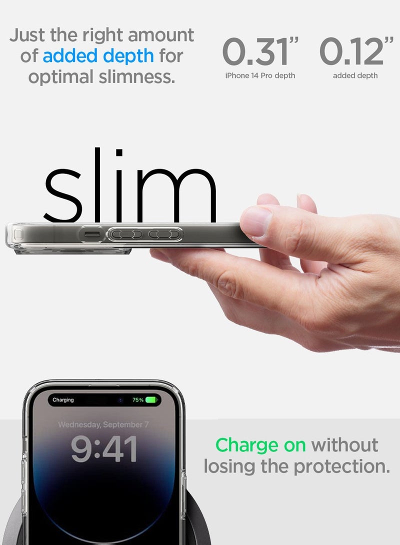 Spigen Ultra Hybrid Mag iPhone 14 Pro Case Cover with Magsafe - White - Image 3