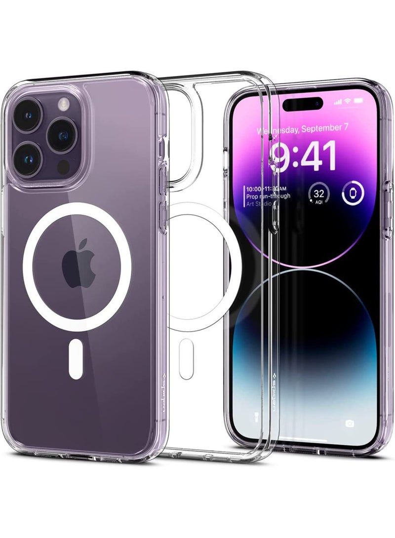 Spigen Ultra Hybrid Mag iPhone 14 Pro Case Cover with Magsafe - White - Image 1