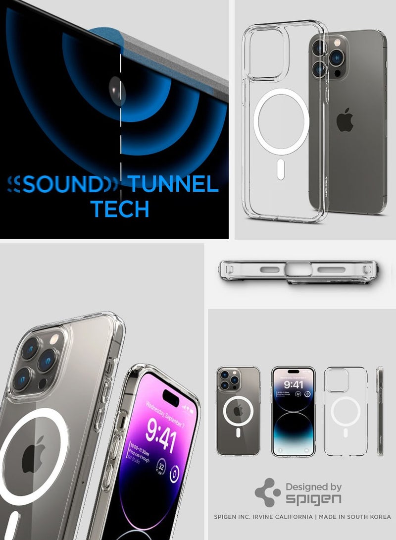 Spigen Ultra Hybrid Mag iPhone 14 Pro Case Cover with Magsafe - White - Image 5