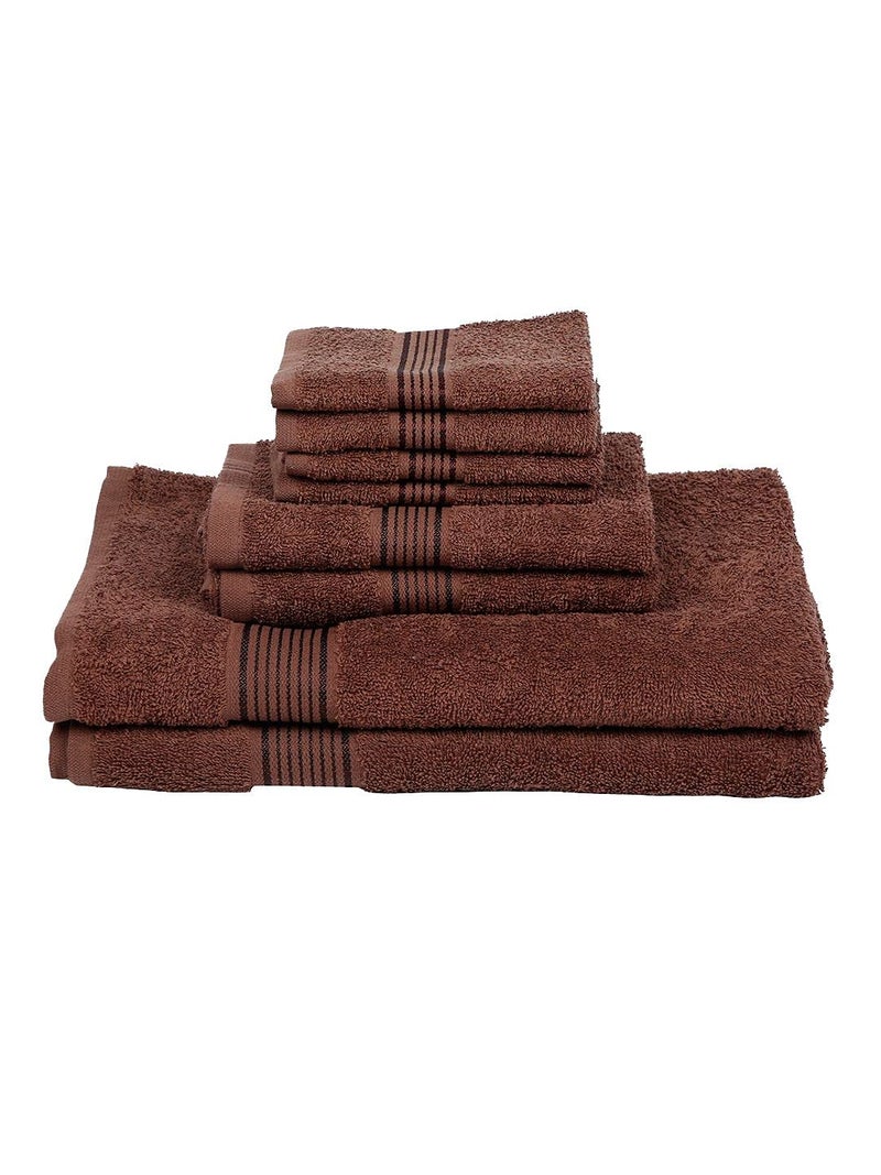 KOPA by Bianca [8pc Quick Dry 100% Cotton Soft Terry Towel -2pc Bath, 2pc Hand, 4pc Face (d'ross) - Super Absorbent, Lightweight, Odour Free - for Men, Women, Kids Solid-Multi - Image 3