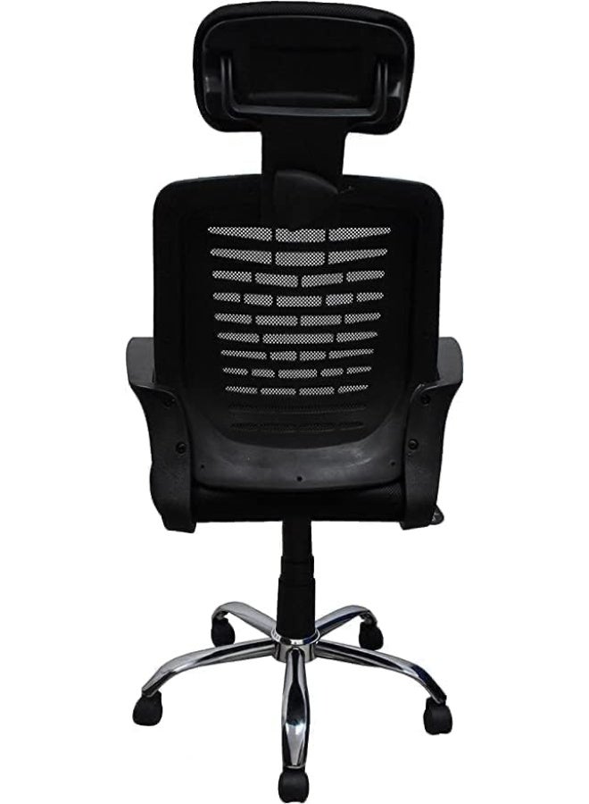Ergonomic medical office chair for office managers with a black mesh back for optimal productivity and superior comfort all day long - Image 3