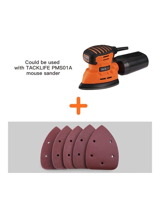 50-Piece 8 Holes Sanding Discs Sandpaper Brown - Image 4