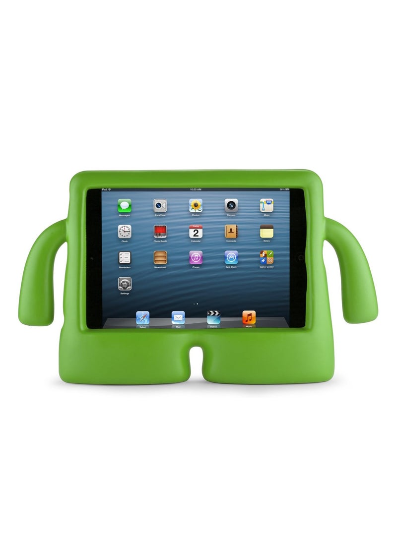 FOCUS Case for iPad Green Silicone Kids-Friendly Protective Case for iPad 10th Generation 10.9 Inch with Fun Cartoon Character Design, Shockproof Cover with Arms and Stand, Durable and Safe for Children - Image 1