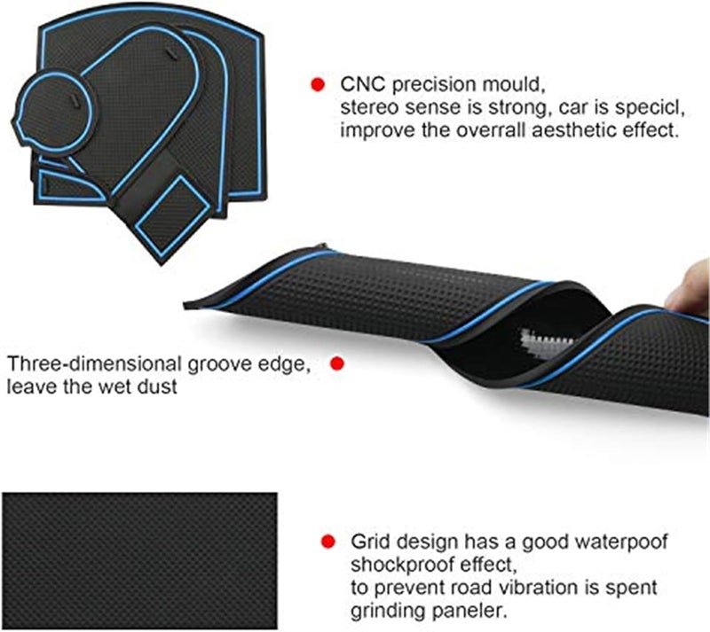 Vuzmode 18-Piece Anti-Slip Mat Kit for Kona EV - Image 3