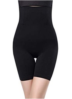 Women's Seamless Waist Trainer Tummy Control High Waist Thigh Shaper Shapewear, Black