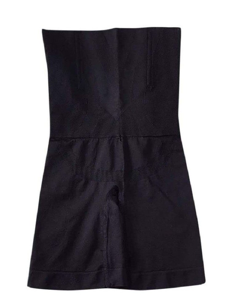 Glamroot - Women's Seamless Waist Trainer Tummy Control High Waist Thigh Shaper Shapewear, Black - Image 1