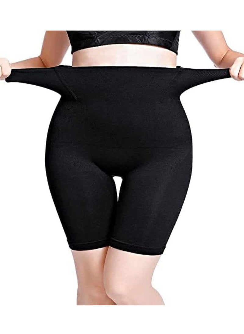 Glamroot - Women's Seamless Waist Trainer Tummy Control High Waist Thigh Shaper Shapewear, Black - Image 1
