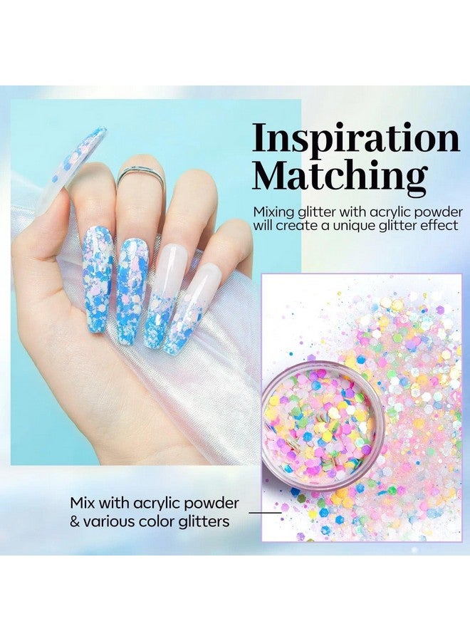 Modelones Coloring Life Nail Art Glitter Powder from BELLE GAGA Professional Nails Nail Art Glitter Shiny Hexagon Glitter Collection (B202040001A, 10g - 0.35 Oz) - Image 4