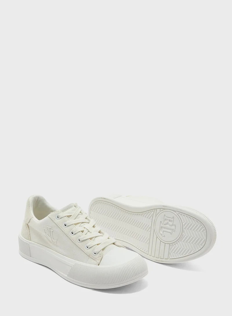 Lauren Ralph Lauren Lace Up Low-Top Sneakers