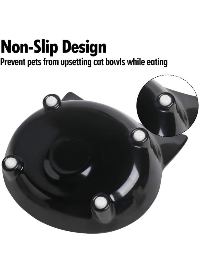 Mumoo Bear Mumoo Bear Cat Bowls Cat Food Bowl Non Slip Pet Bowl Shallow Cat Water Bowl to Stress Relief of Whisker Fatigue, Dog Bowl Dish Cat Feeding Wide Bowls for Puppy Cats Small Animals (Pack of 3)  - Image 4