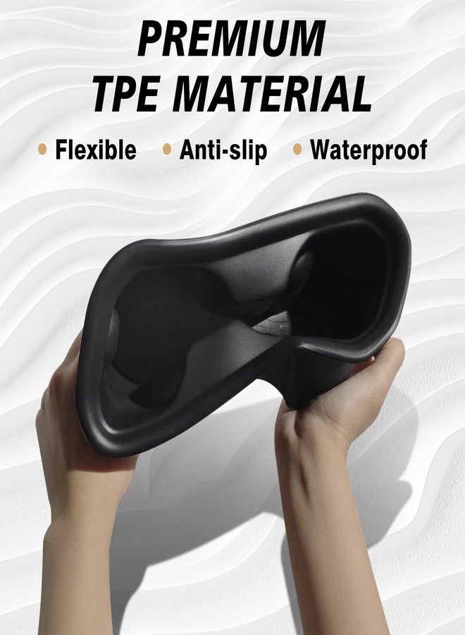 Muslogy Center Console Cup Holder Inserts Compatible with 2022-2024 2025 Chevy Silverado & GMC Sierra Accessories Middle Console Drink Holder TPE Organizer Non-Slip Drink Stopper(Bucket Seat Only) - Image 3