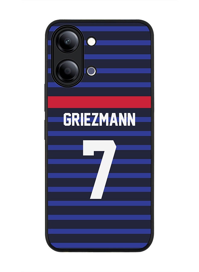 Stylizedd For vivo Y05 4G / Y6t 5G Case,Slim fit Camera Protection, Shockproof Thin Phone cover  - Football - France,  Griezmann - Image 1