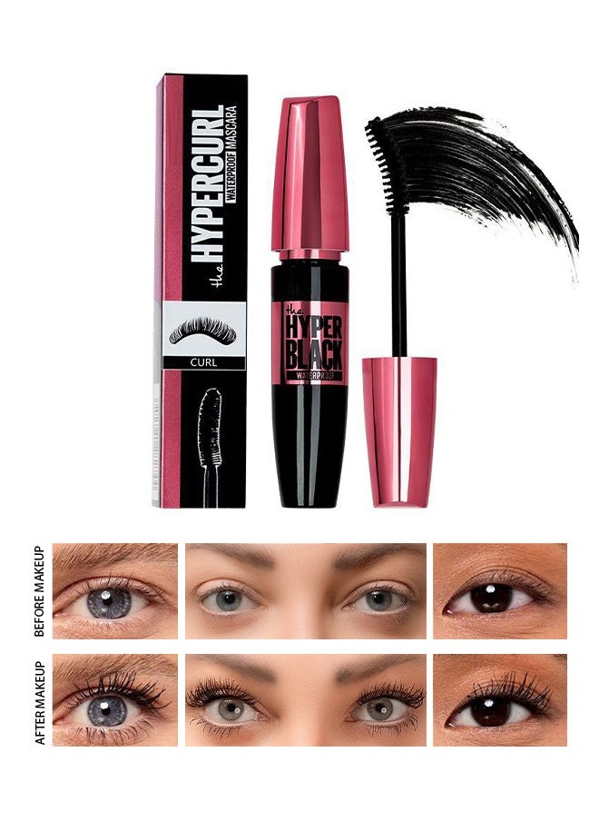 The Hypercurl Waterproof Mascara-Waterproof and sweat proof mascara, thick thin long natural lasting no smudging