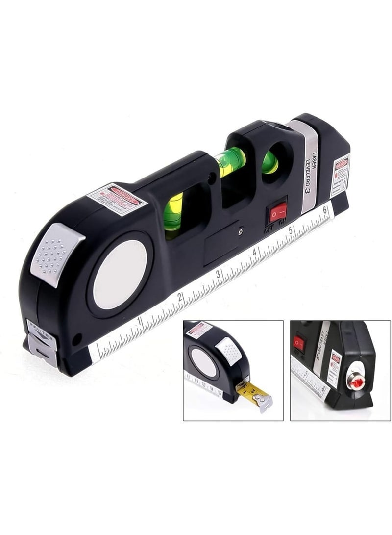 FIXIT Versatile laser spirit level with measuring tape and ruler – a tool for marking lines in walls – a laser level for hanging, installation, and decorating work. - Image 2