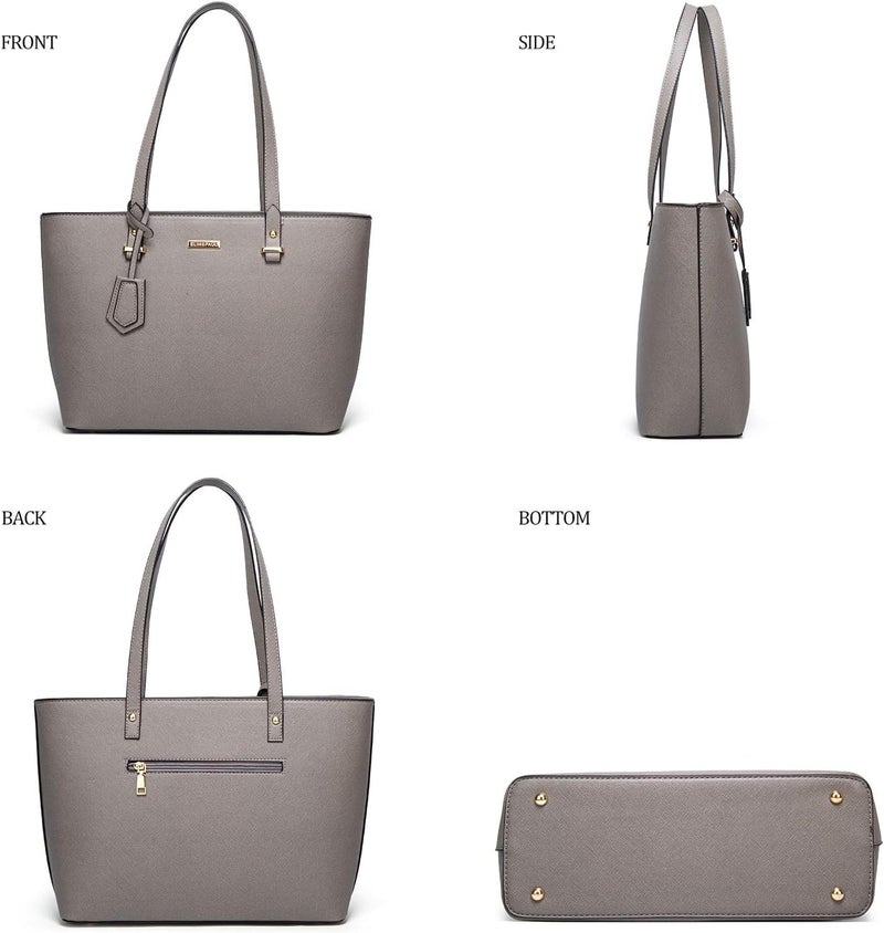 YTL Women Fashion Handbags Wallet Tote Bag Shoulder Bag Top Handle Satchel Purse Set 4pcs - Image 2