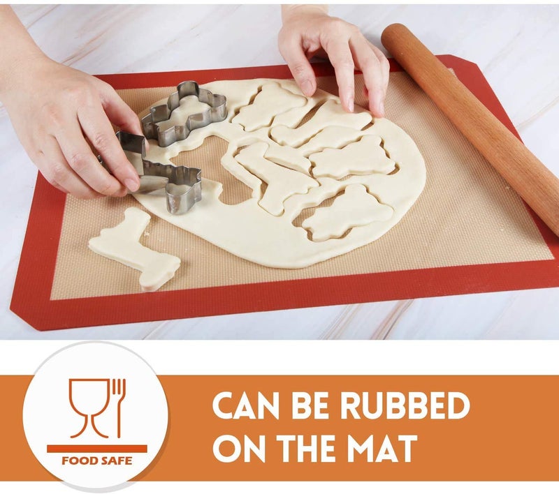 Perfect Pricee Reusable Silicone Baking Mat Kneading Dough Mat with Measuring Information Included - Image 3