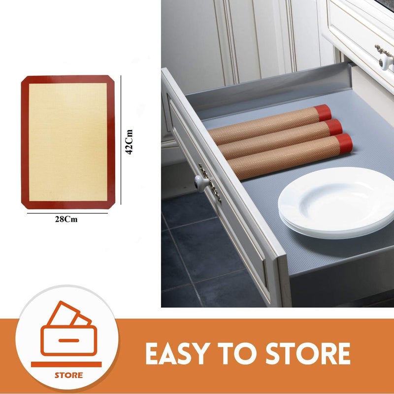 Perfect Pricee Reusable Silicone Baking Mat Kneading Dough Mat with Measuring Information Included - Image 5
