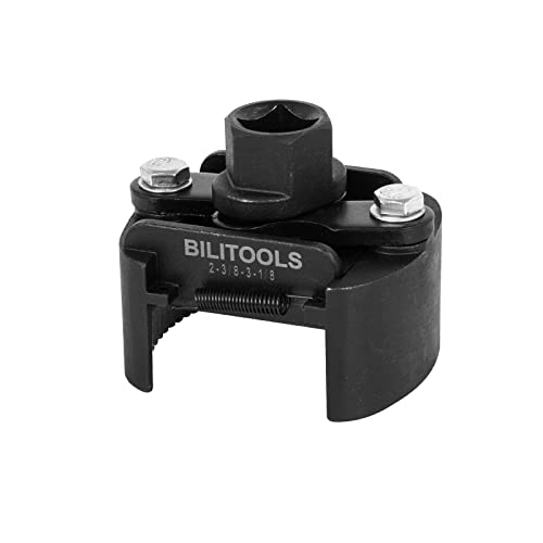 BILITOOLS Universal Oil Filter Wrench Removal Tool Adjustable, 60-80mm (2.36-3.15 inch), 1/2" Drive - Image 1