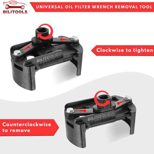 BILITOOLS Universal Oil Filter Wrench Removal Tool Adjustable, 60-80mm (2.36-3.15 inch), 1/2" Drive - Image 4