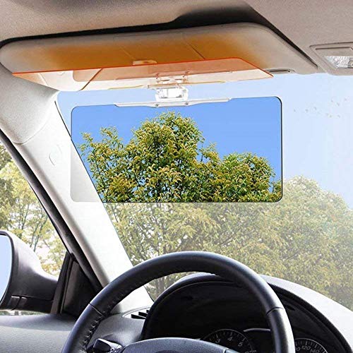 HENTJ� HD Visor for Sun Shade for car 2 in 1 Day and Night Shade Protector I Plastic Material I Clipped in Front Side I Compatible for Hatchback car I Pack of 1 Glass Set - Image 3