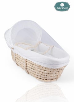 BABY SHINE Moses Baske With Pillow And Mosquito Net  - Image 1
