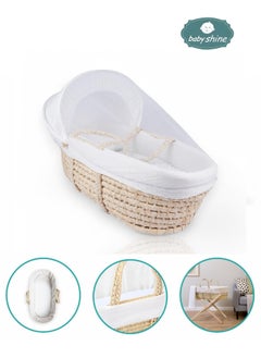 BABY SHINE Moses Baske With Pillow And Mosquito Net  - Image 2