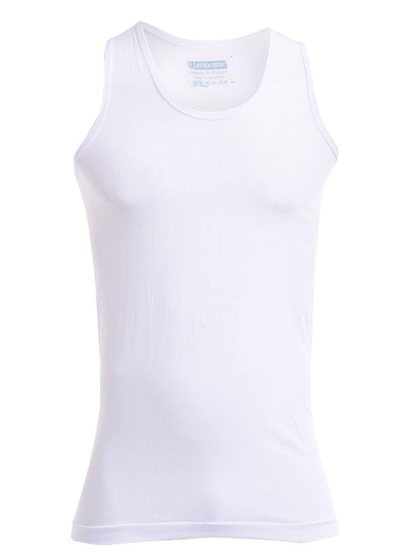 embrator Bundle Of Three Breathable Cotton Undershirts - White - Image 2